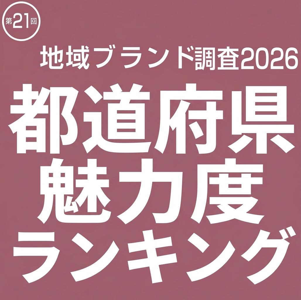 地域品牌調查 2026「都道府縣魅力度排名」標題圖
