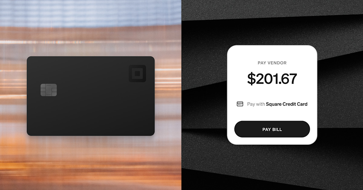Square 信用卡與 Bill Pay 官方宣傳圖