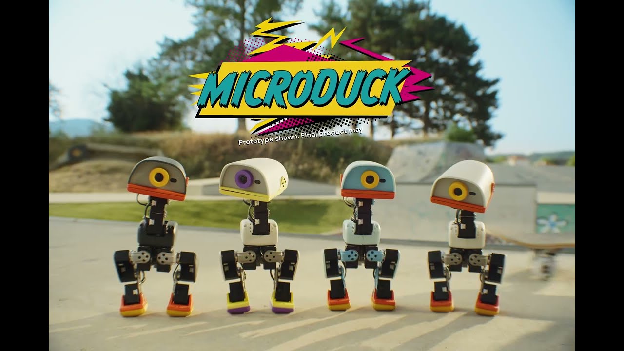 Pollen Robotics 小鴨機器人 Microduck 官方影片畫面
